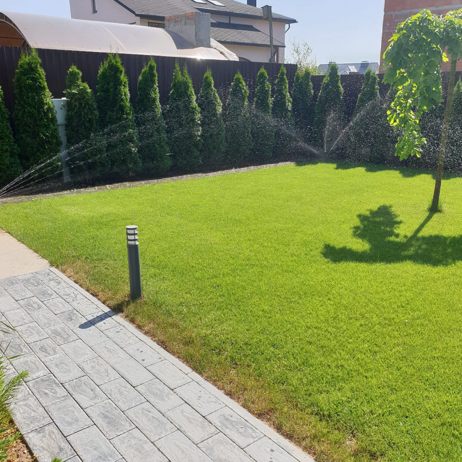 Обложка проекта: Автополив + газон