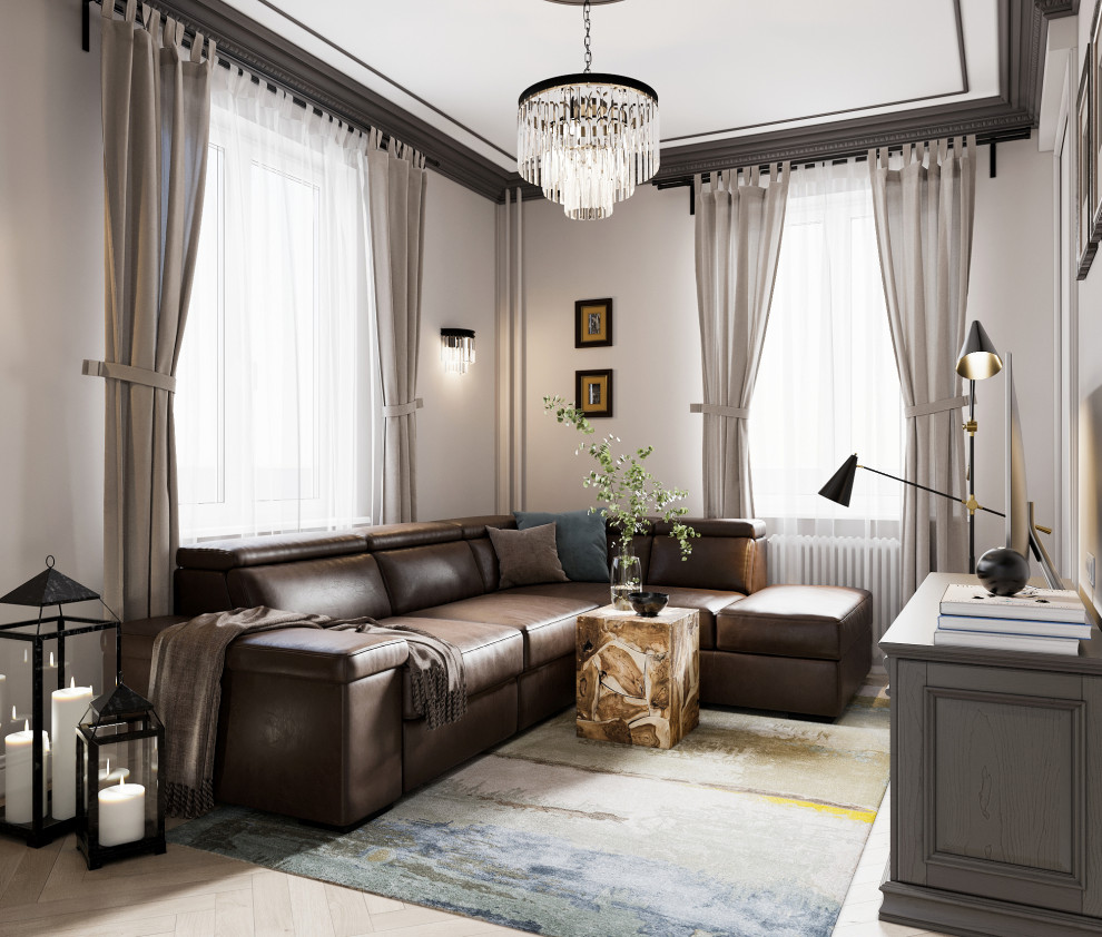 Обложка проекта: Элегантный интерьер в сталинке