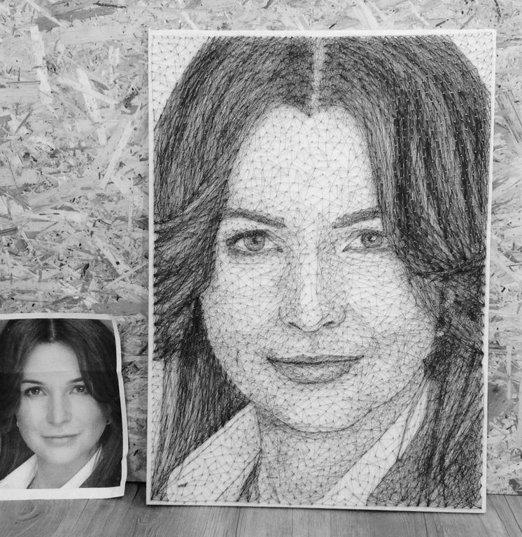 Портреты по фото в стиле стрингарт