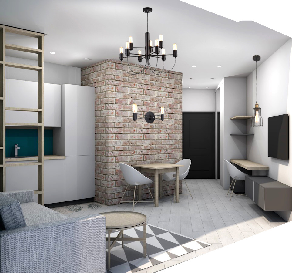 Обложка проекта: Студия в ЖК "Одинбург"