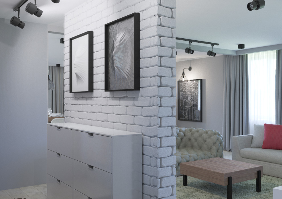 Гостиная с оттенком LOFT