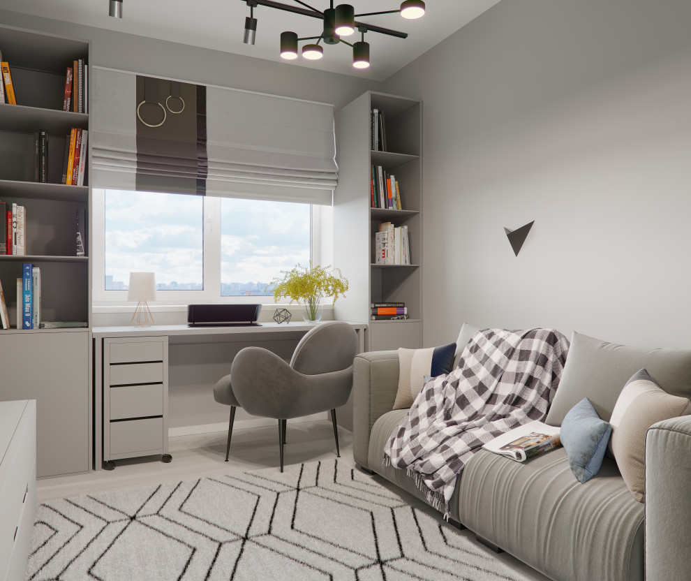 Дизайн интерьера в серых тонах