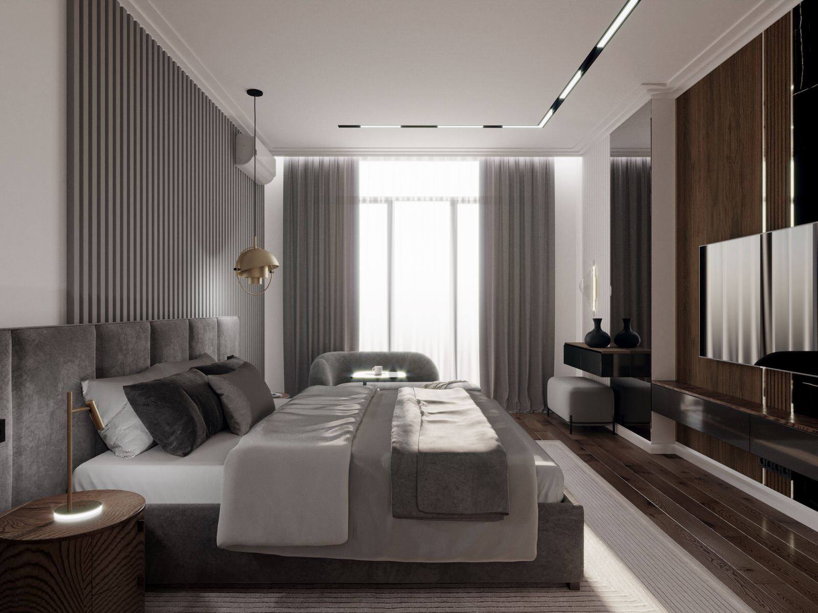 Современный интерьер с характером в жк "Royal park"