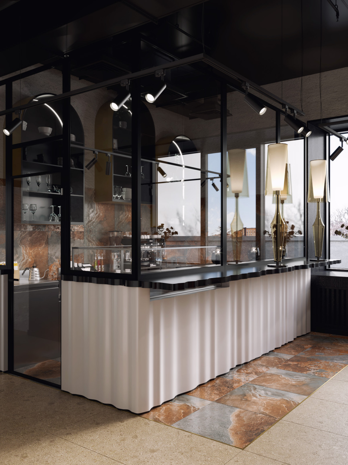 Дизайн-проект ресторана в современном стиле