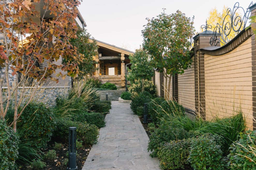 Сад с подпорными стенами