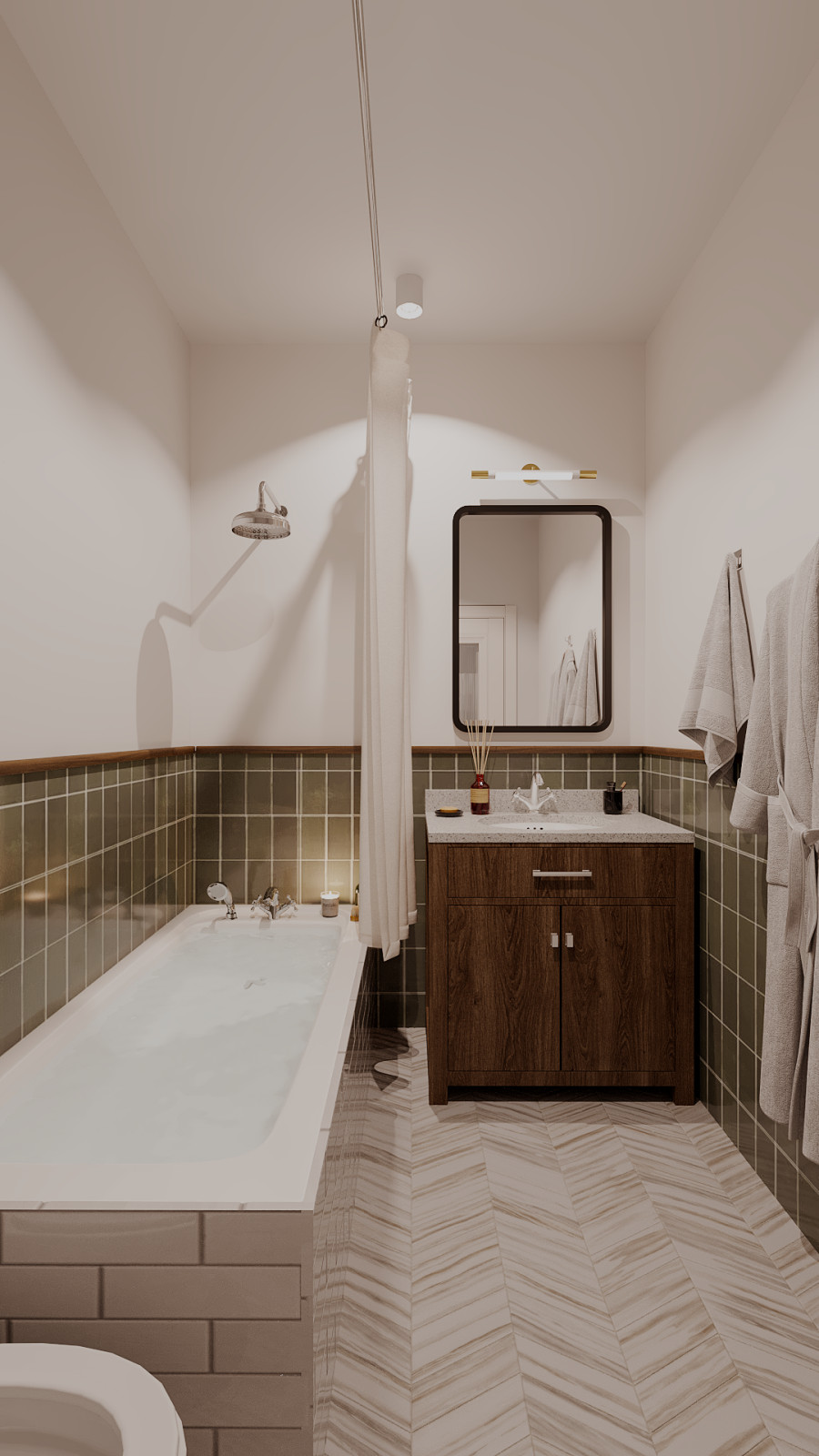 Дизайн-проект студии 33 м²