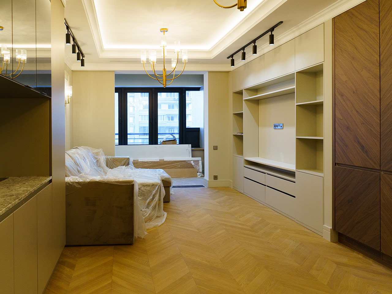 Дизайнерский ремонт 132 м² в ЖК Квартал 38А