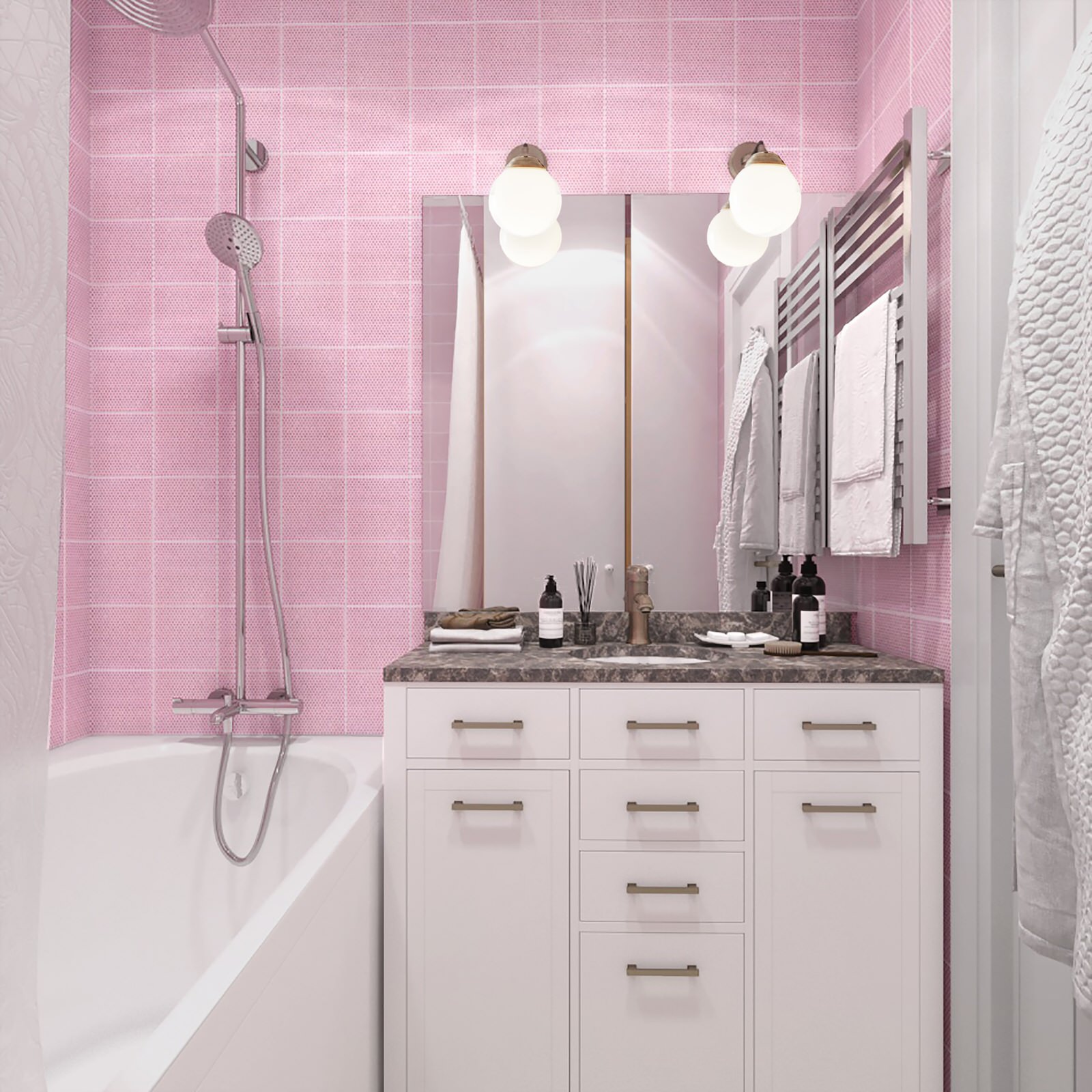 В розовом цвете