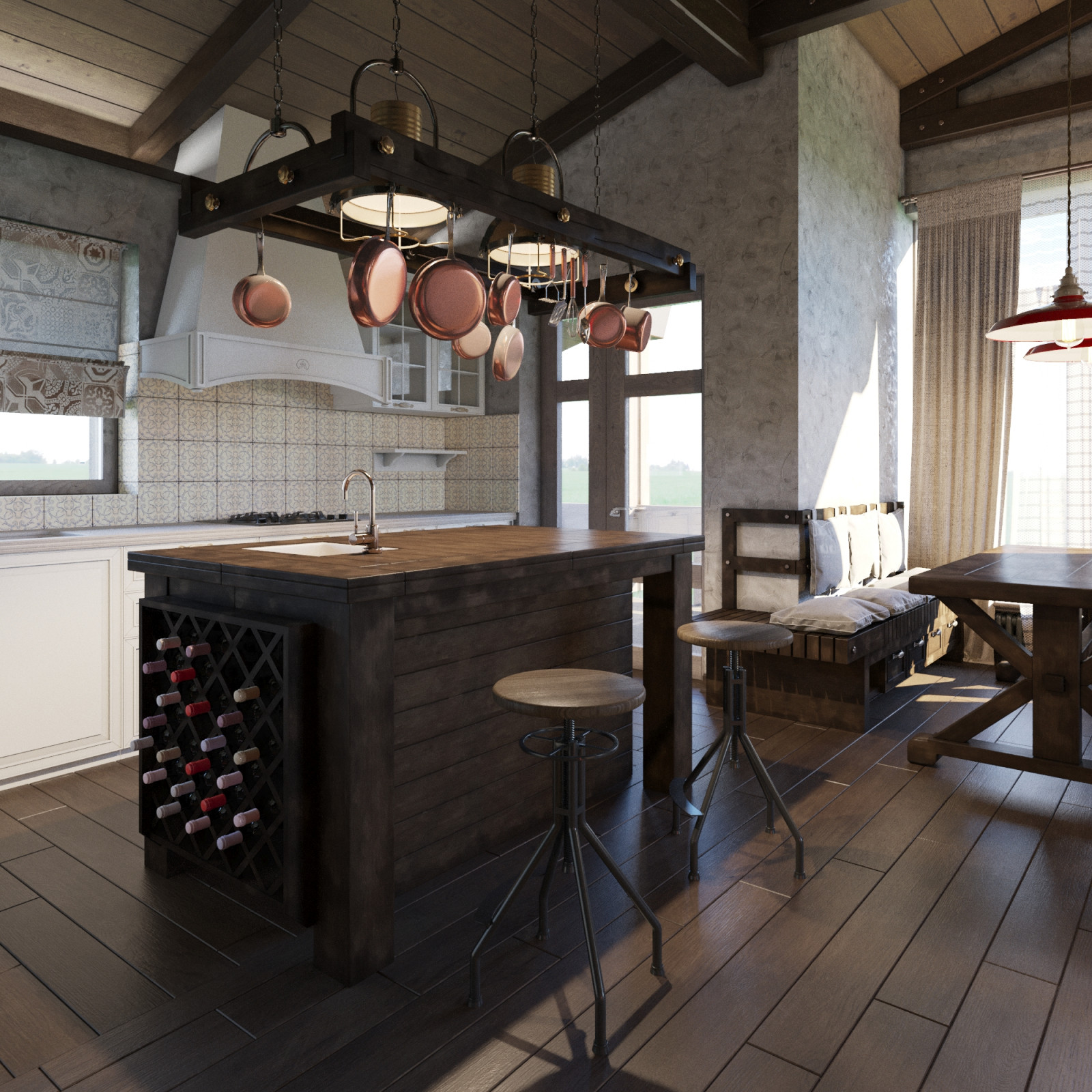 Интерьеры дома в Леоновском