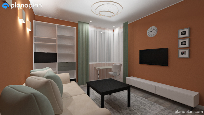 4хкомнатная квартира для молодой семьи с кабинетом в кладовке