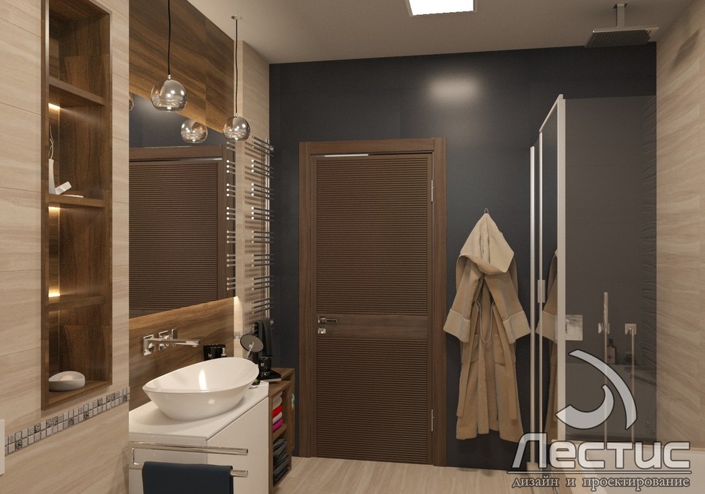 Дизайн  ванной 2 этаж