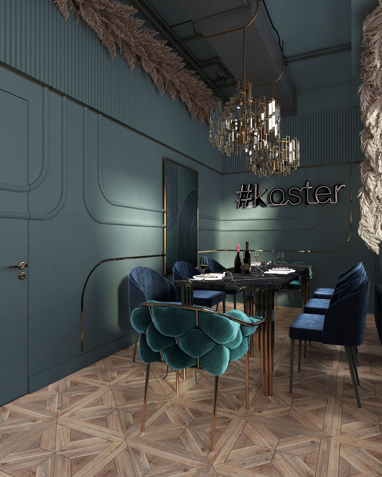 Дизайн VIP комнаты в ресторане «Koster»