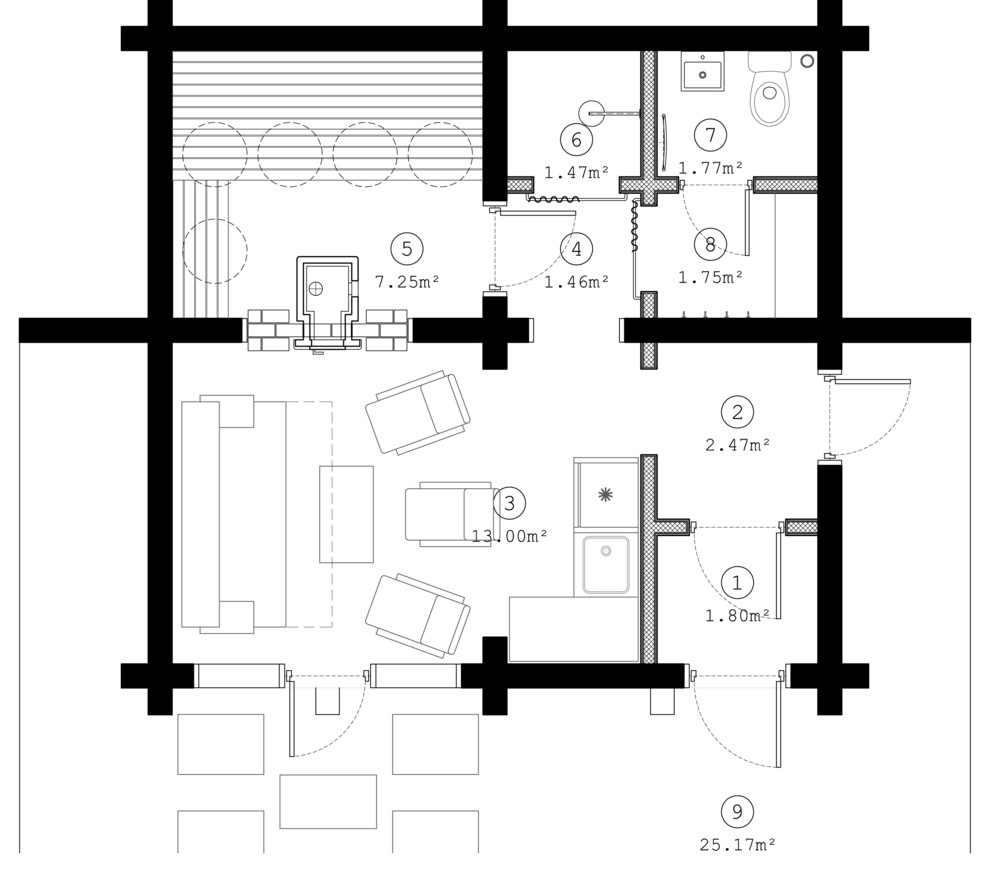 Обложка проекта: Баня "Иволга"