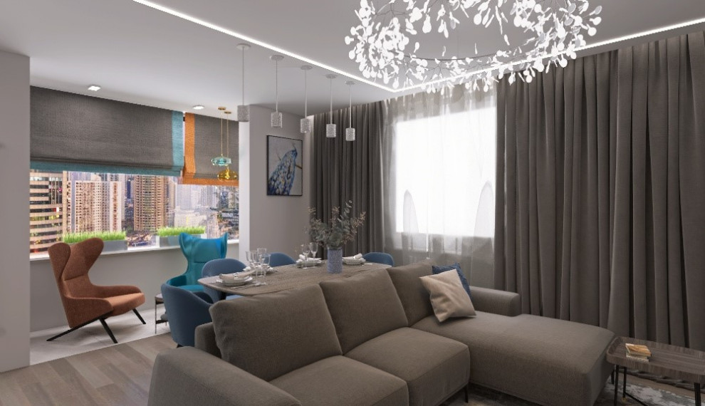 Дизайн-проект четырехкомнатной квартиры 110 кв.м.