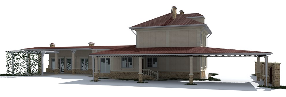 Проект фасада частного дома