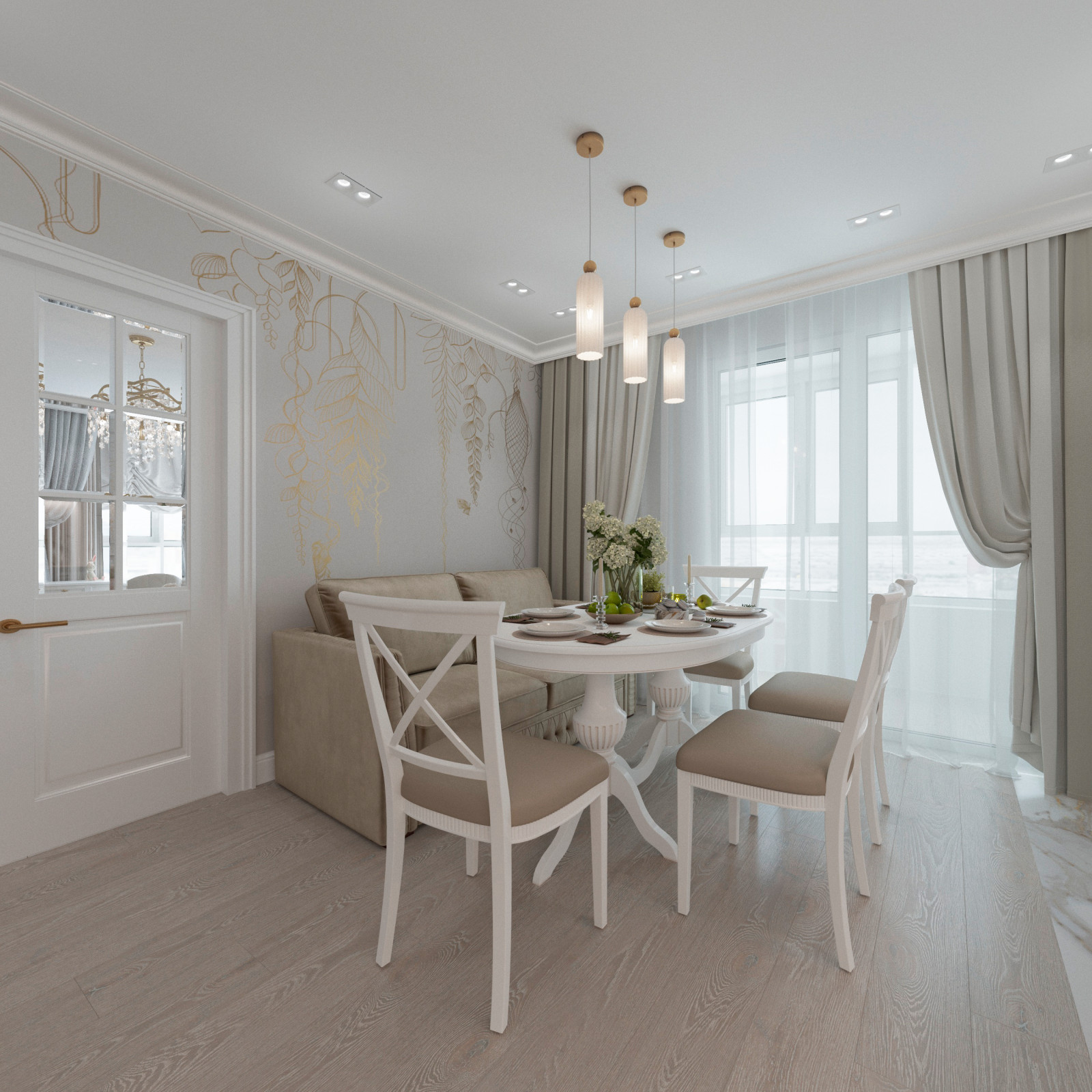 Дизайн-проект квартиры для многодетной семьи в ЖК"Fresh Lifi"