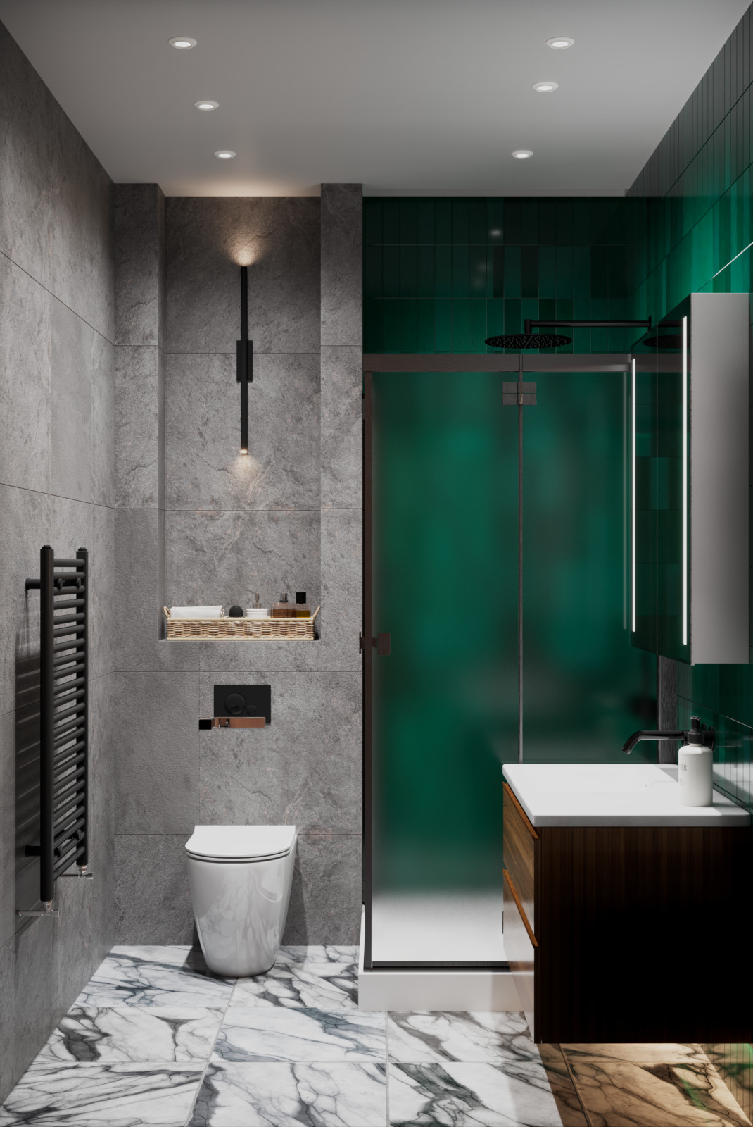 Визуализация квартиры в бежевых тонах