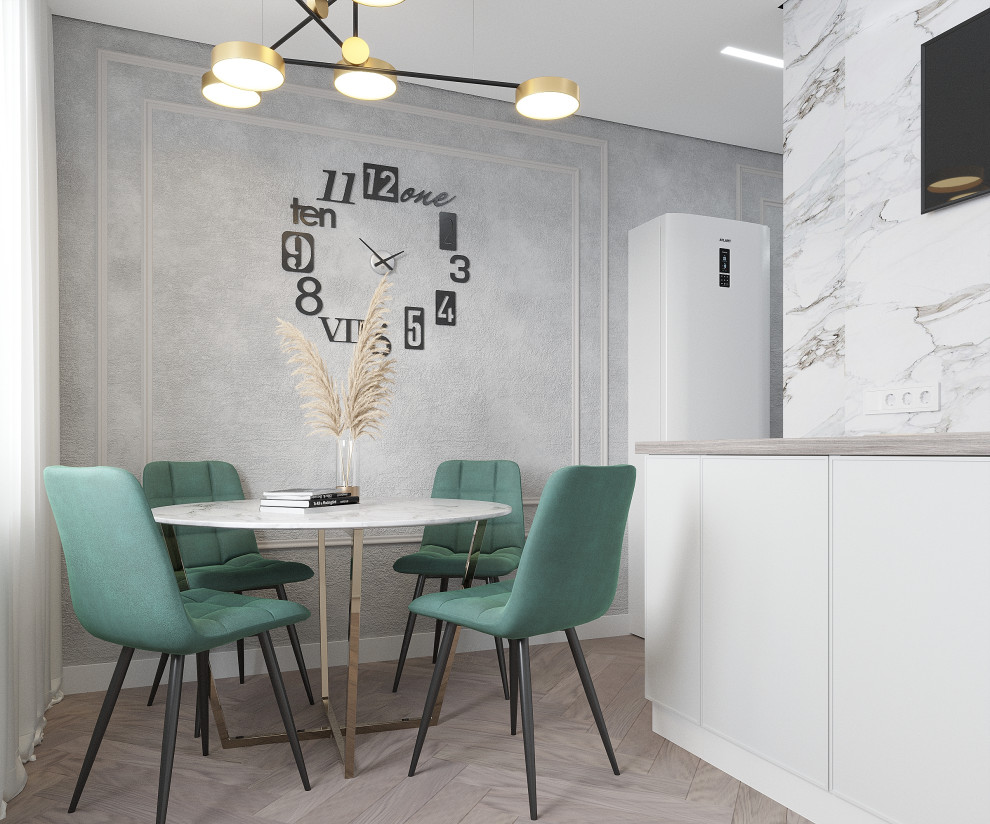 Серый-зеленый оазис: гармония контрастов