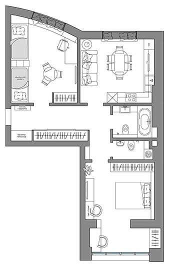 ДИЗАЙН КВАРТИРЫ ДЛЯ ТВОРЧЕСКОЙ СЕМЬИ