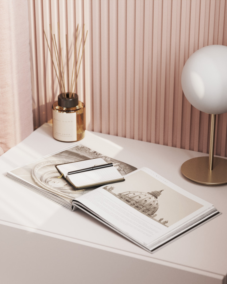 Спальня в розовых тонах