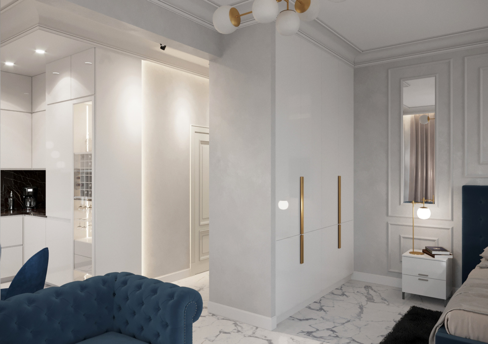 ЖК "Горки Парк" 50 м2., проект 2020г.