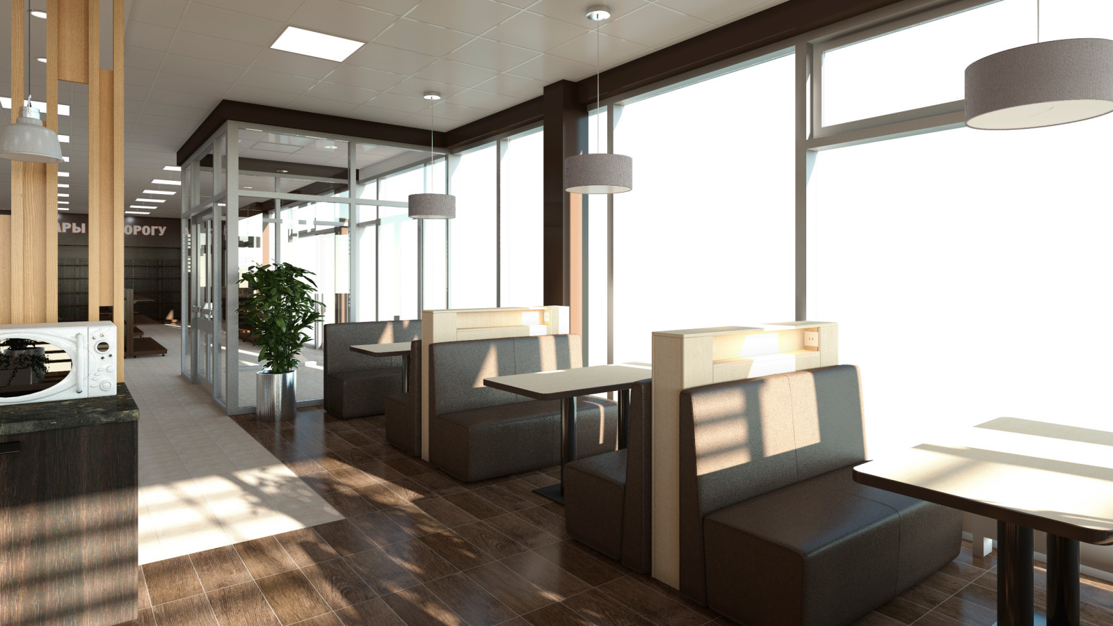 Проект интерьера АЗС