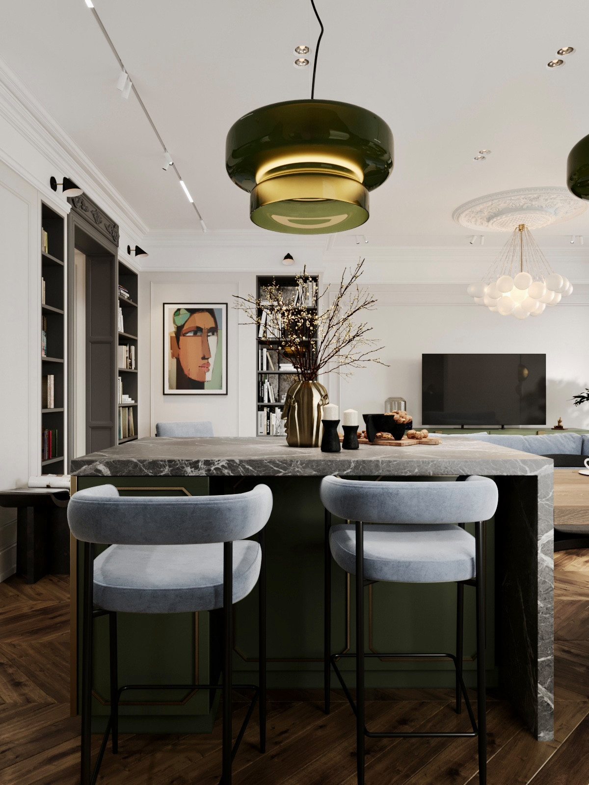 Квартира для сына дизайнера с хорошим вкусом. Вариант 2