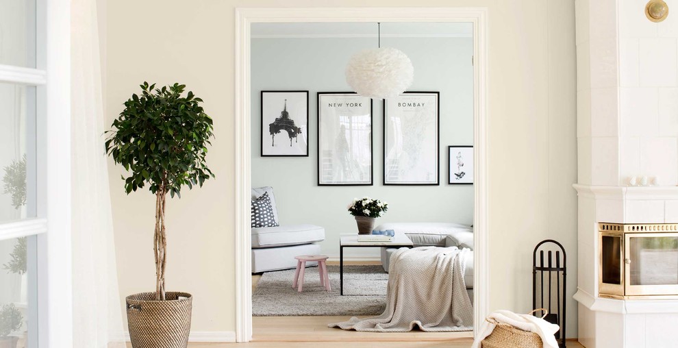 шведские обои в интерьере