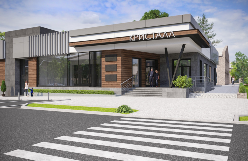 Реконструкция фасадов магазина "Мечта"