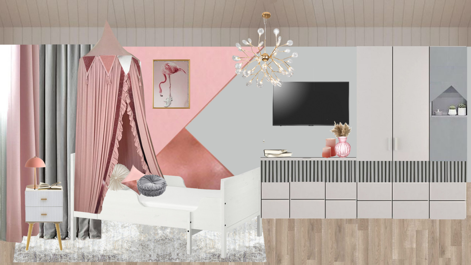 Детская комната на мансарде