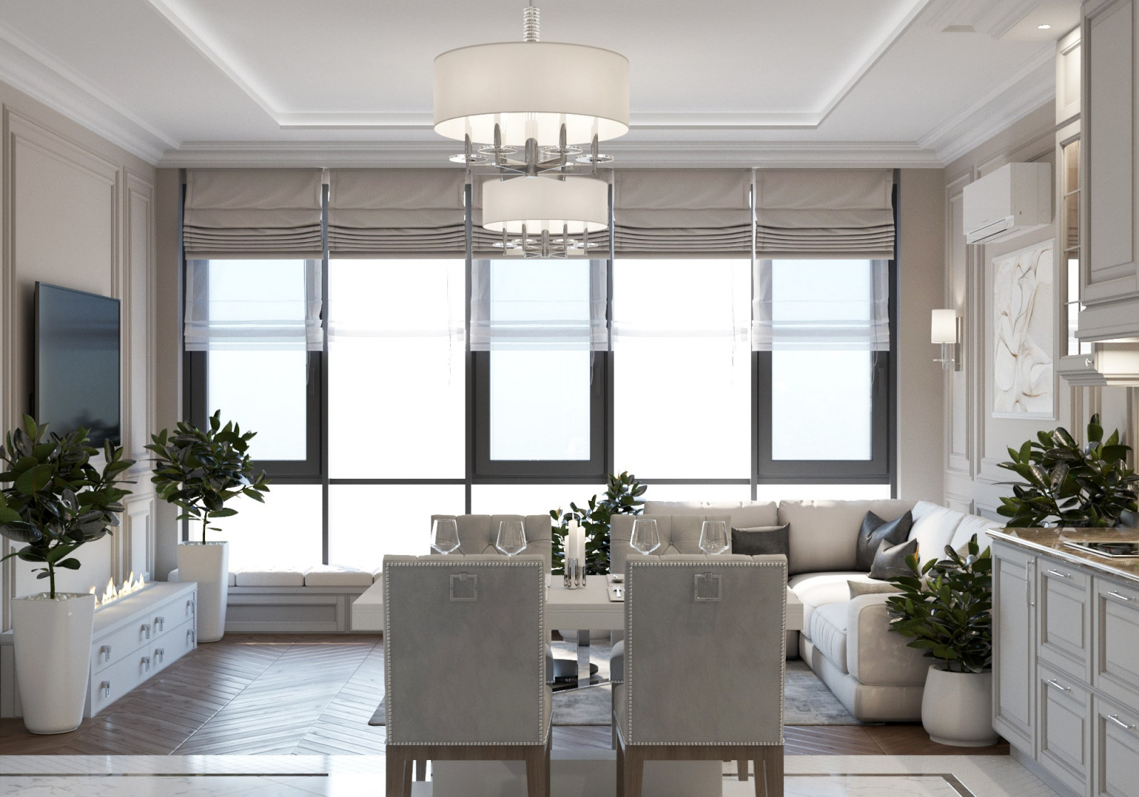 ЖК Neva Towers, 3 комнаты, 104 м²