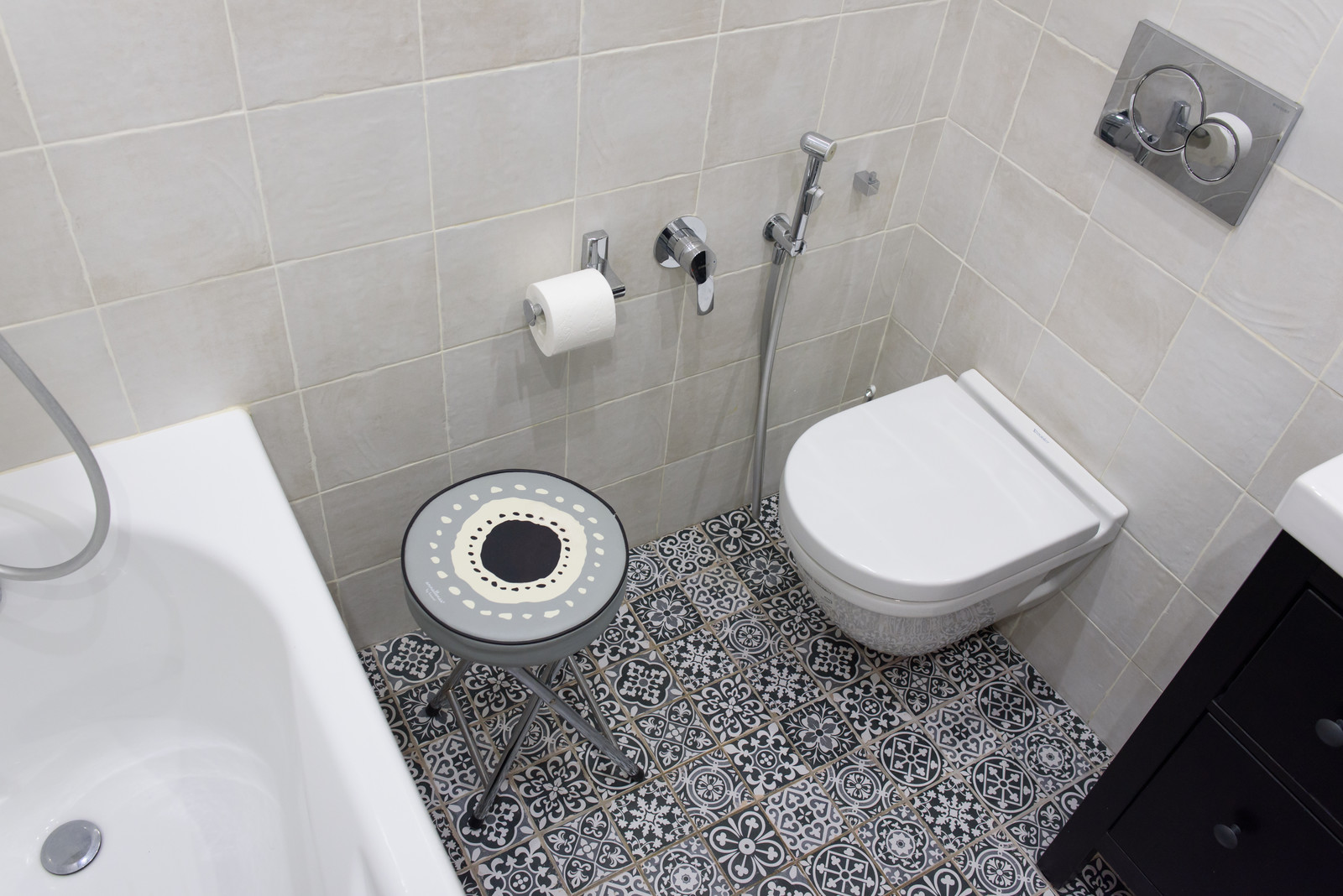 Сливочное настроение. Квартира для молодой семьи на ул. Кастанаевская. Санузел