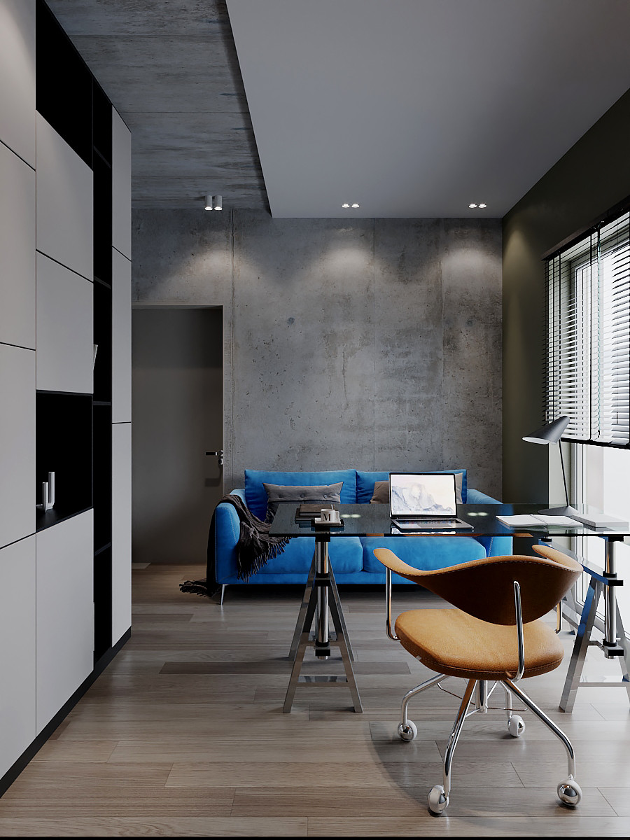 Дизайн-проект интерьера частного одноэтажного дома в Калининградской области