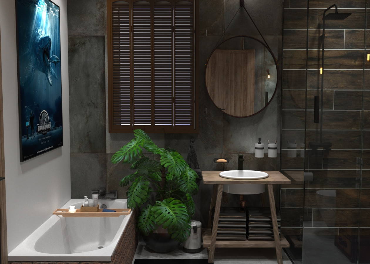 Industrial bathroom