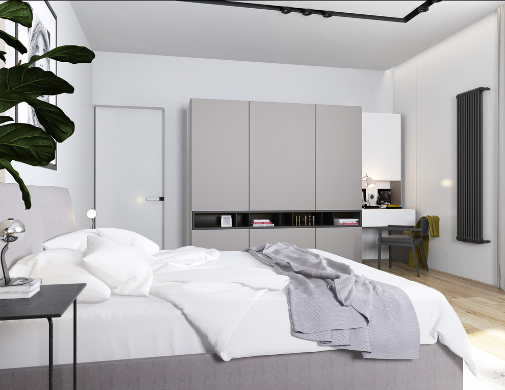 Спальня современный стиль в загородном доме