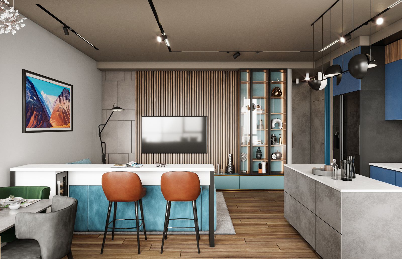 Оттенки синего и не только