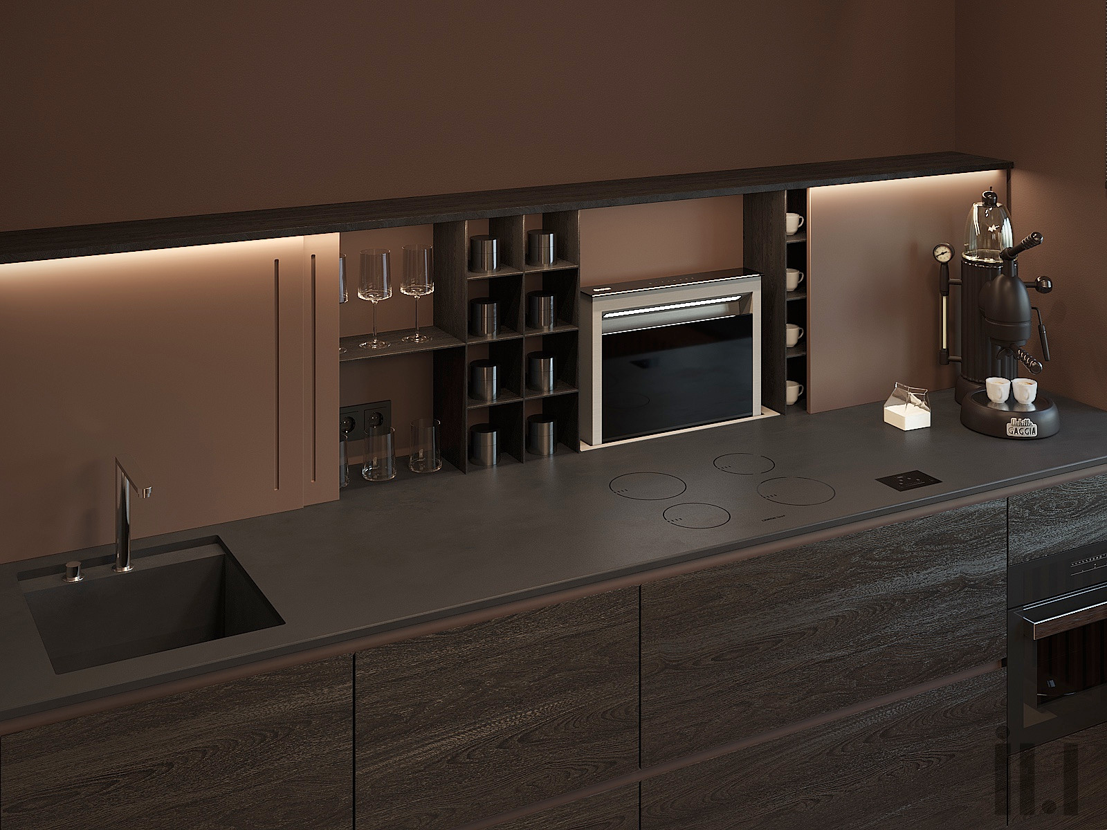 Спрятаная кухня