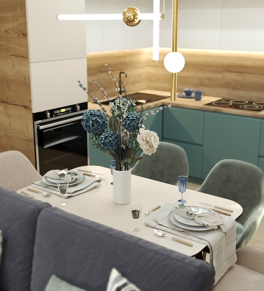 Кухня совмещенная с гостиной