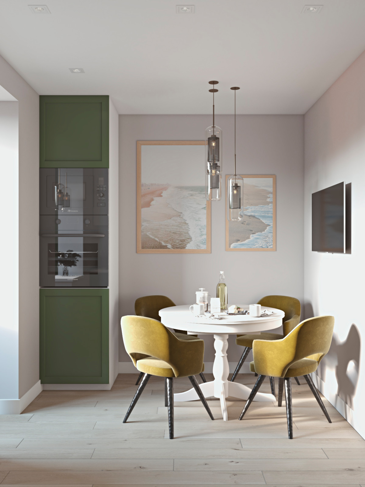 Двухкомнатная квартира в современном скандинавском стиле