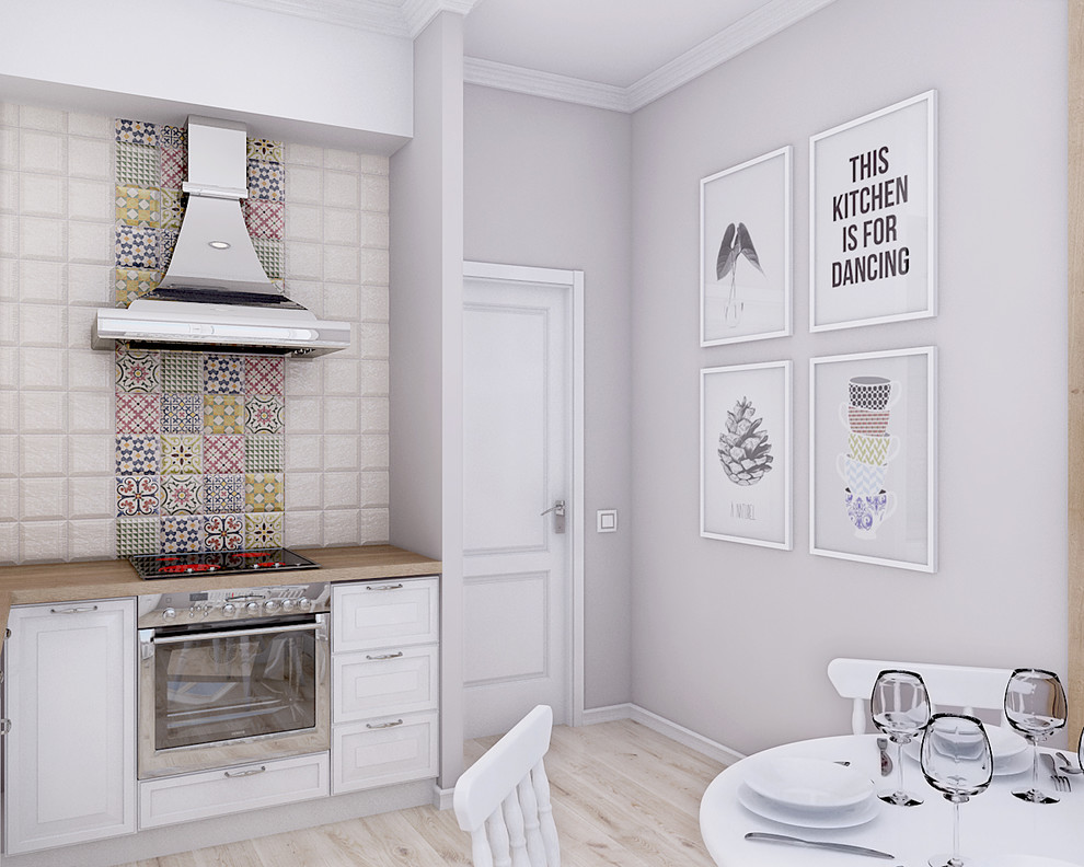 Небольшая кухня в скандинавском стиле