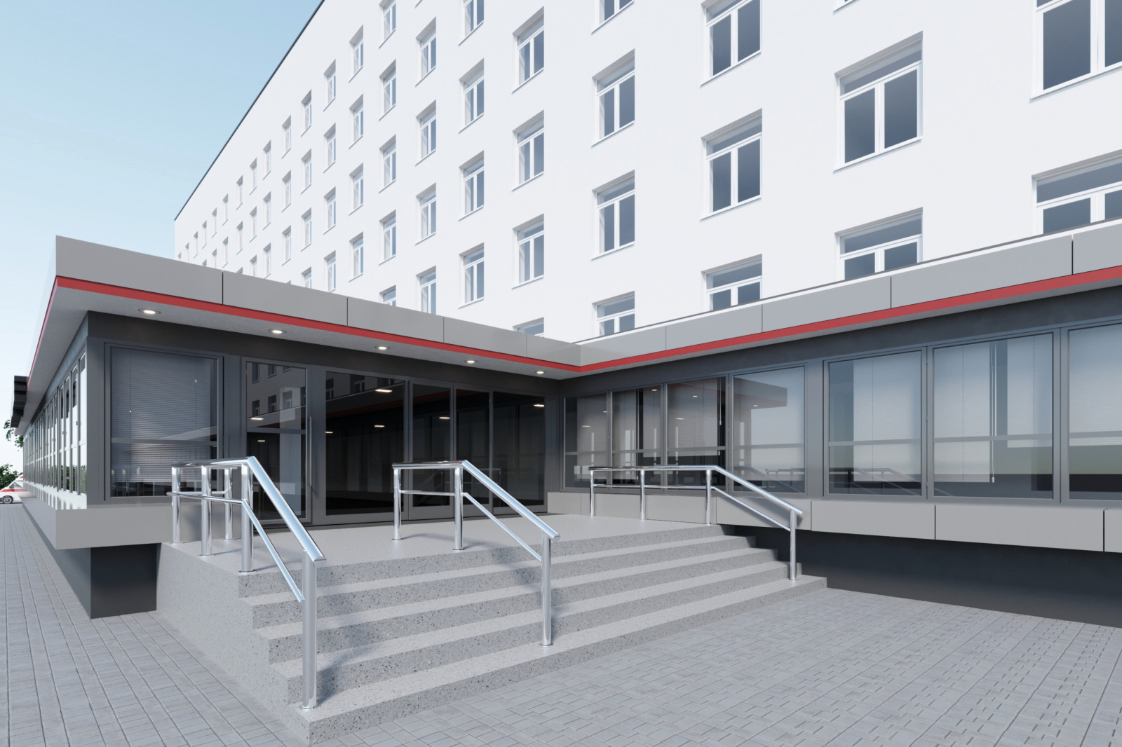 3d визуализация экстерьера зданий