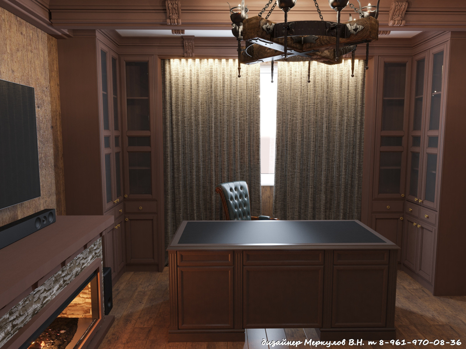 Обложка проекта: Дизайн проект кабинета №2