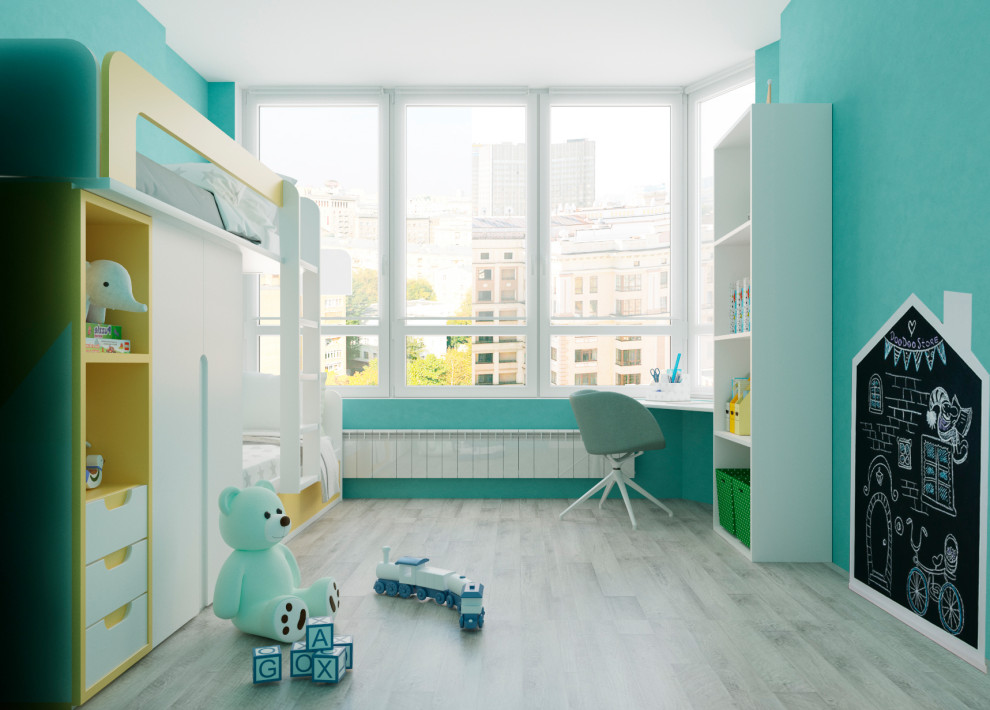 Обложка проекта: Дизайн проект детских комнат с проектированием мебели