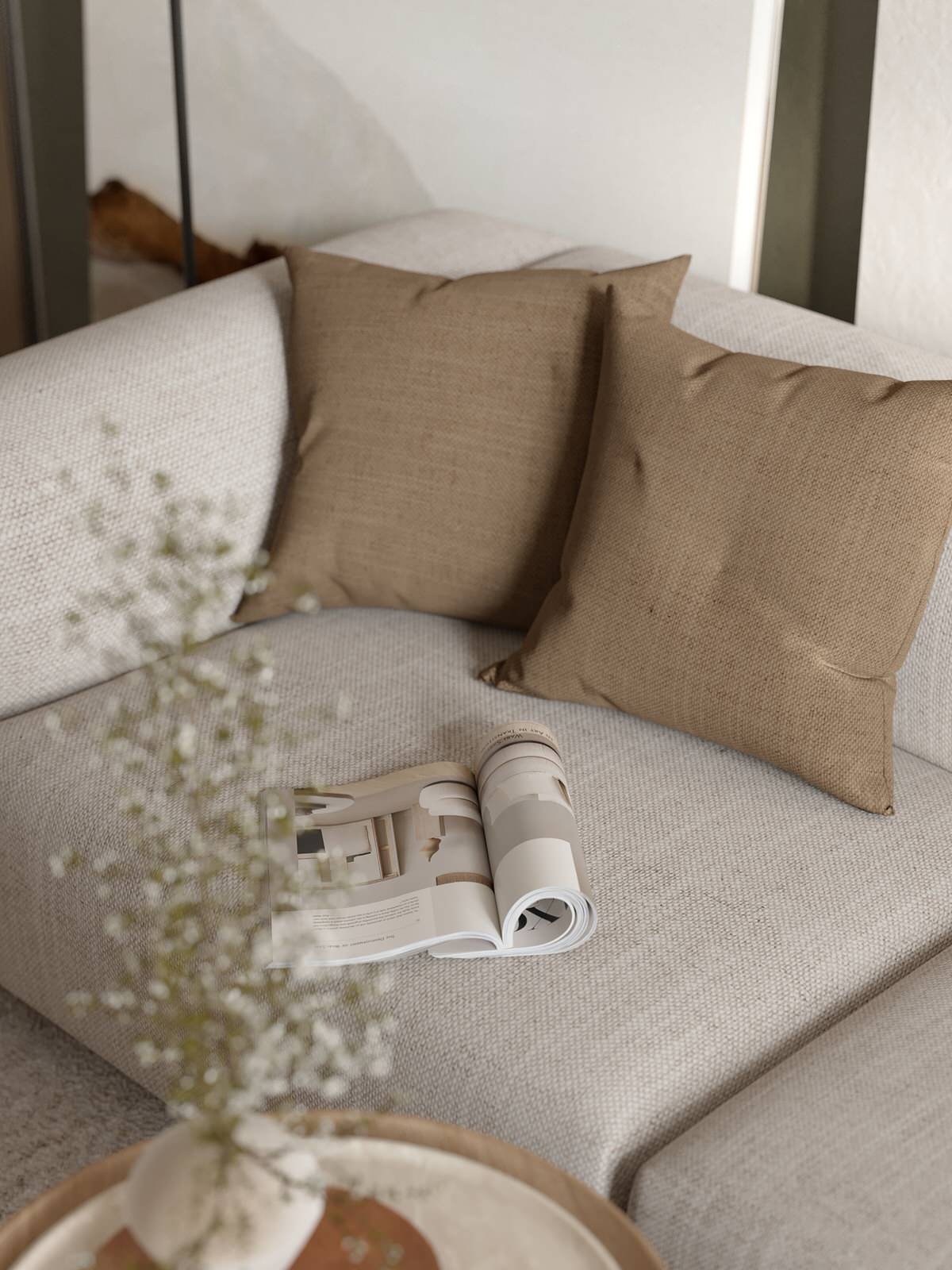 Проект 2-х уровневой квартире в эко-стиле.