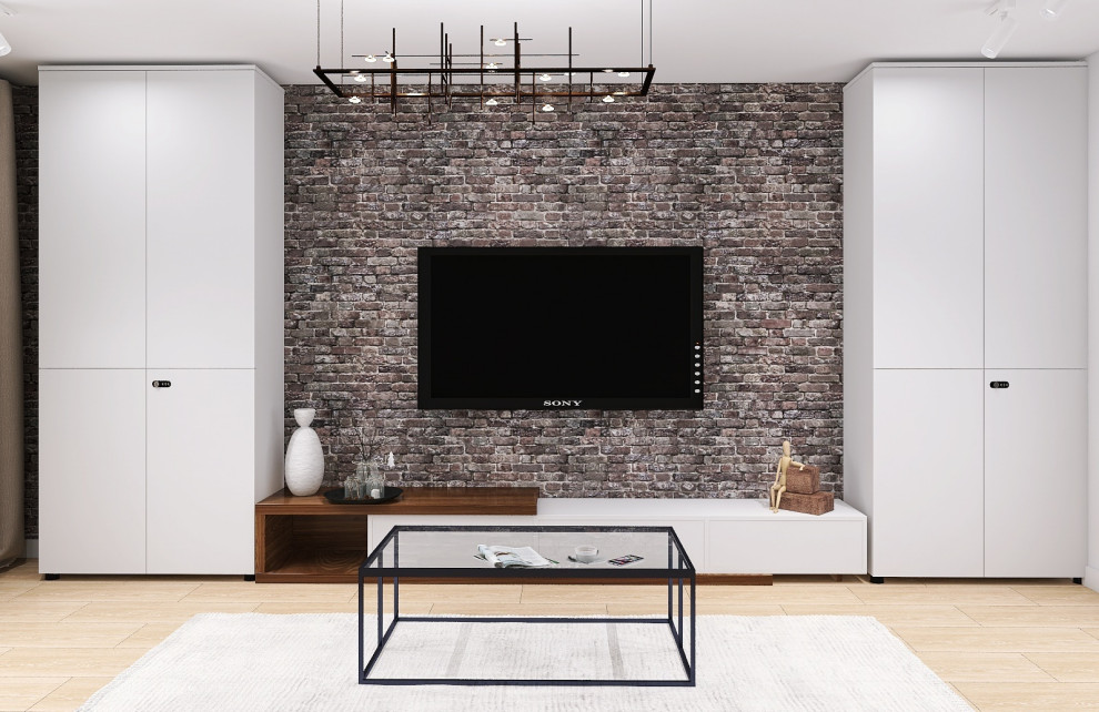 Трехкомнатная квартира для холостяка. Сочетание брутального  характера и уюта.