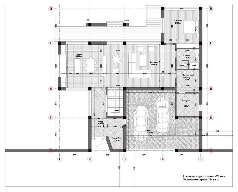 План 1-го этажа