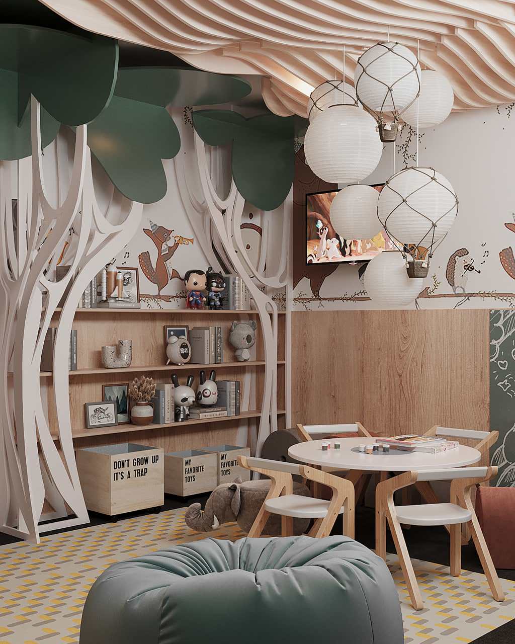 Детская комната с санузлом в Бизнес Центре