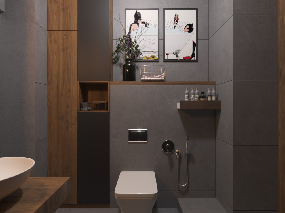 Маленький санузел.