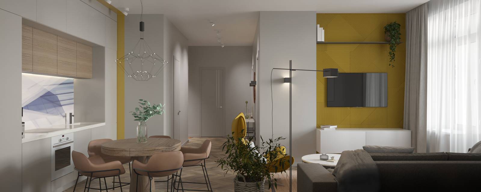 Стильная трешка в ЖК Символ