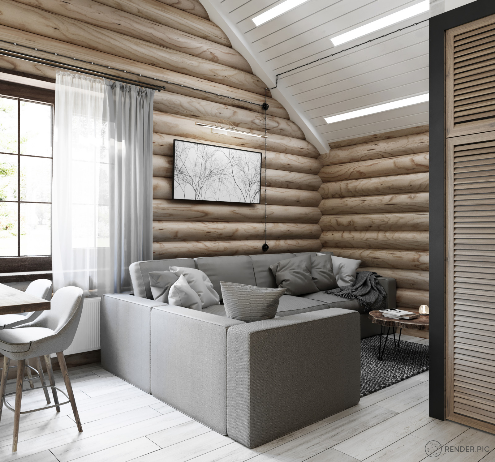 Обложка проекта: Визуализация летнего дома